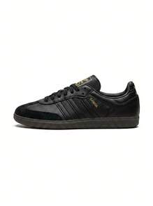Adidas Originals Samba Decon 休闲轻便舒适防滑低帮软皮Logo男鞋，街头潮流日常通勤款 - 黑色 - 查看 1