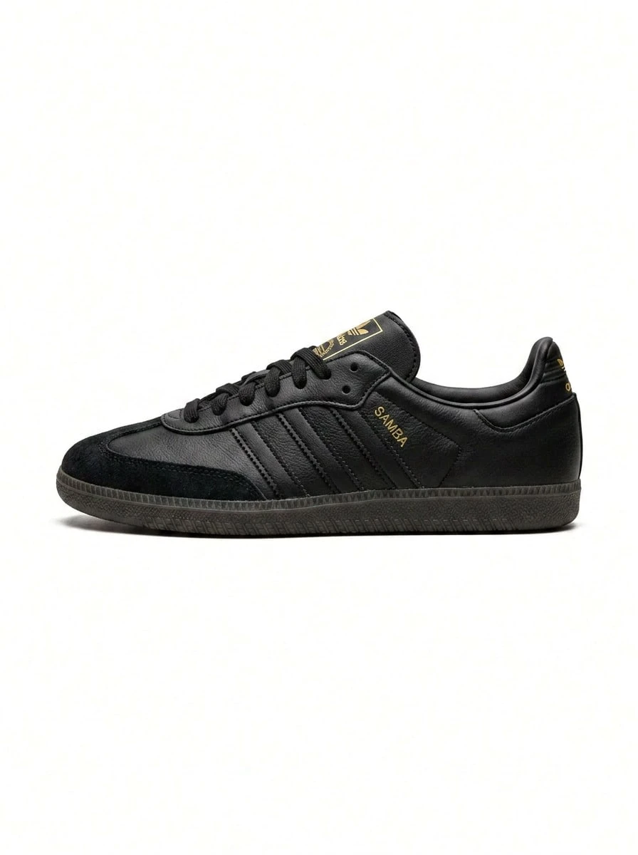 Adidas Originals Samba Decon 休闲轻便舒适防滑低帮软皮Logo男鞋,街头潮流日常通勤款 - 黑色 - 查看 1