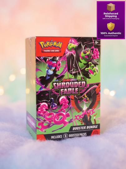 shrouded fable 100 pack booster box Pokemon Scarlet Violet Bundle  CardDogTCG Rumors swirl and memories deceive as the march of time beats on in the land of Kitakami Pokemon Series - Shrouded Fable