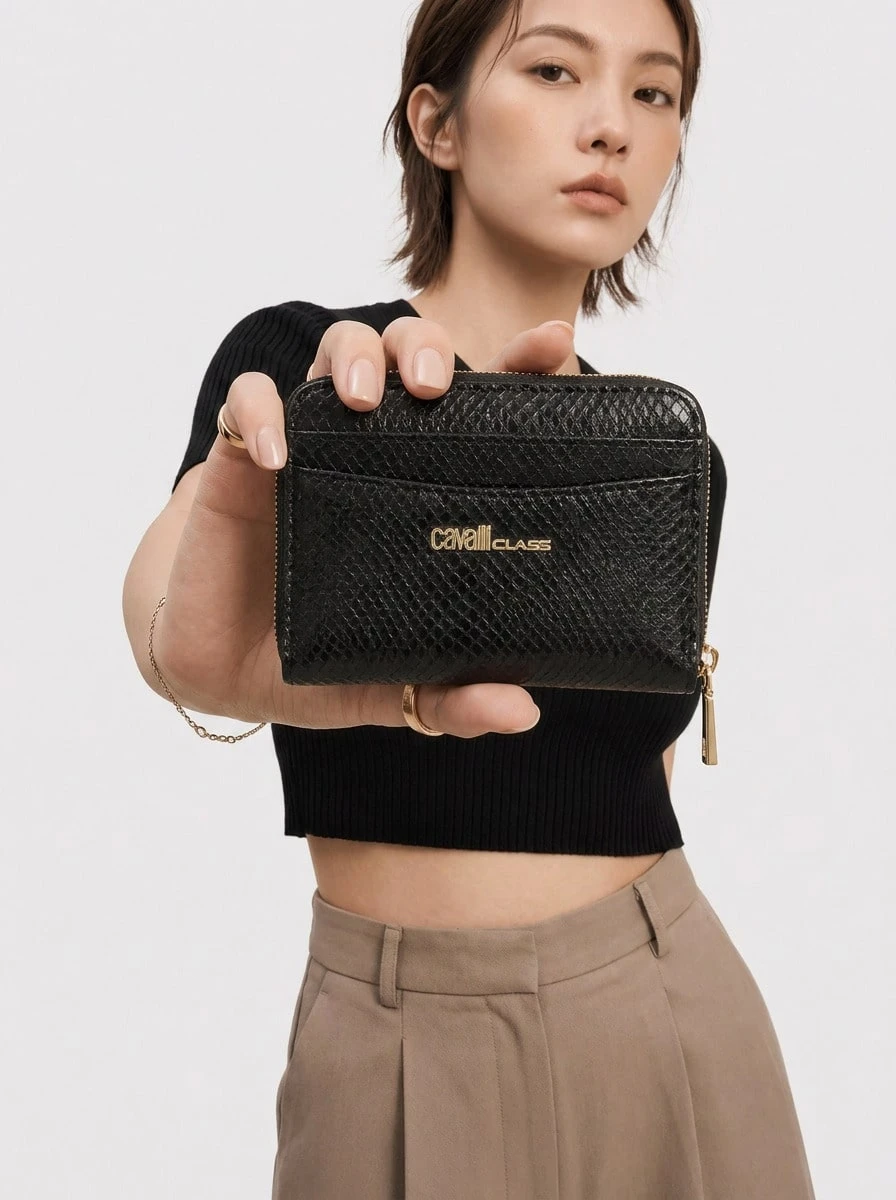 Cavalli Class Women's Wallet Black - Black - View 1