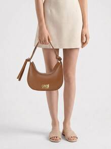 Cavalli Class Women's Half Moon Shoulder Bag Medium Brown - Brown - View 1