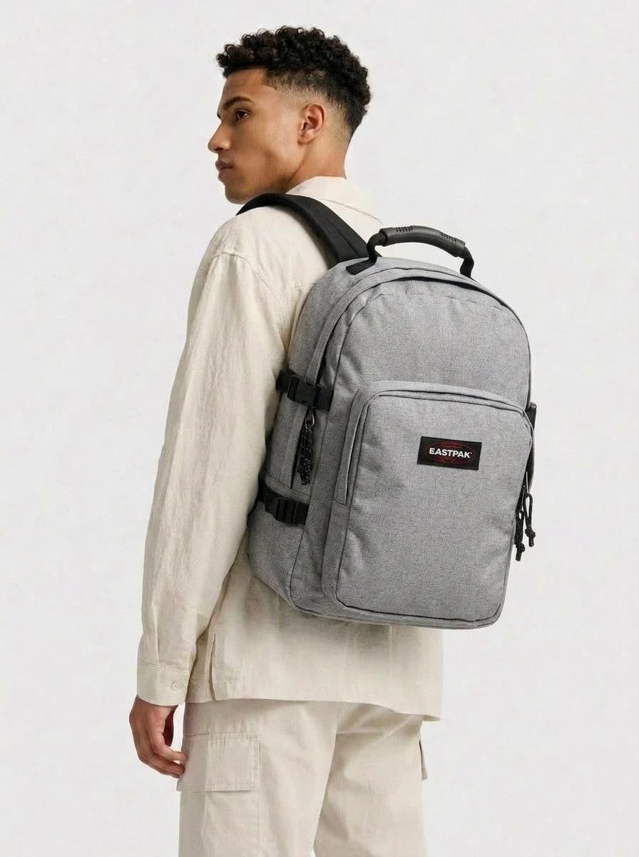 Eastpak Men's Casual Outdoor Fashion Large Capacity Zipper Backpack - Grey - View 1