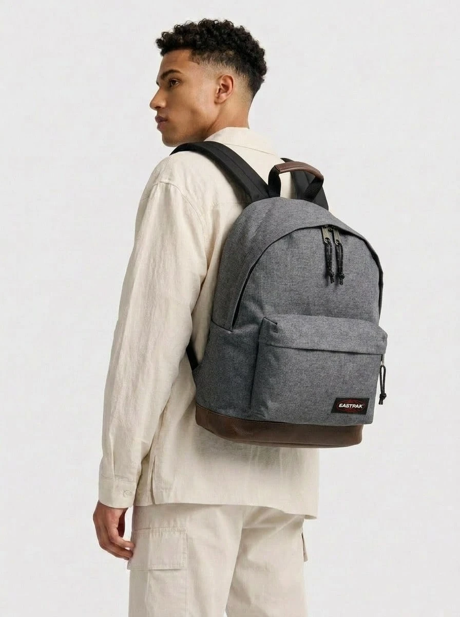 Eastpak 时尚百搭休闲简约日常怀俄明州 - 背包 - Black and Grey - 查看 1