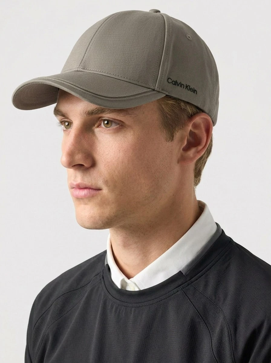 Calvin Klein Sports Caps Embroidered Sun Protection Versatile Commuting Travel Outdoor Brown K50K512613-PFV - Brown - View 1