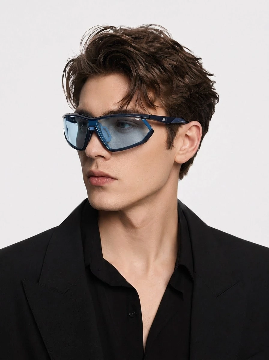 Adidas SP0002 BLUE Fashion Glasses - BLUE/AVI - View 1
