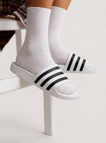 Adilette 's Slides F35539 - Cloud White/Core Black/Cloud White - View 1