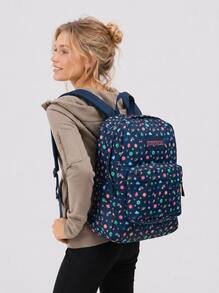 JanSport SuperBreak One Unisex Backpack 25L Blue Neon - Slice Of Fun - Ver 1