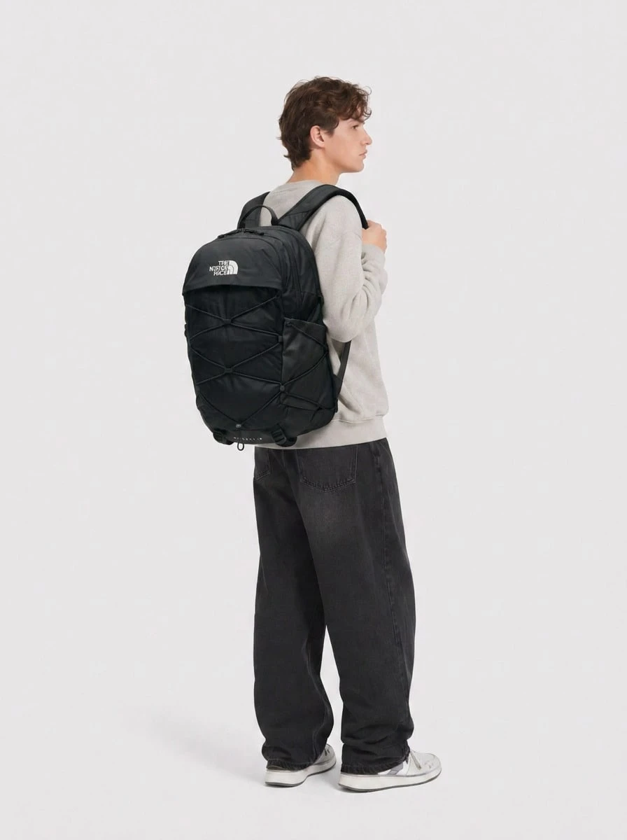 The North Face Jester Backpack Men's Spacious Portable Multi-Pocket Daily Weekend Hiking Black NF0A52SE-4HF1 - Black/Black/NPF - View 1
