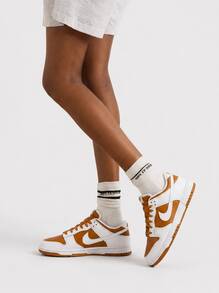 Nike DUNK 男女通用运动鞋 深咖喱色/白色 FQ6965-700 - 黑咖哩/白咖哩 - 查看 1