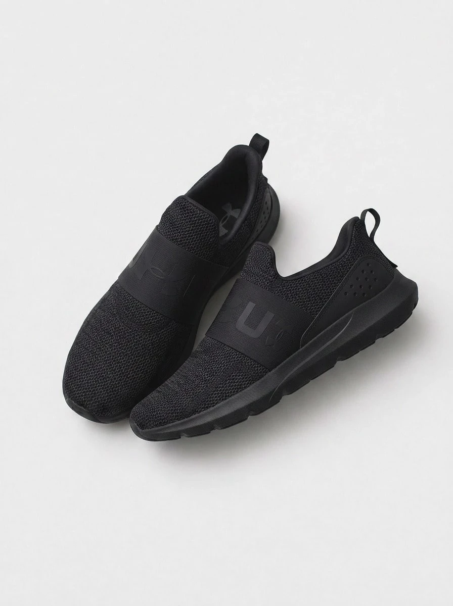 Under Armour UA RUNNING Women's Casual Athletic Shoes Padded Durable Classic Training Travel Daily 3024894-002 - Black - View 1