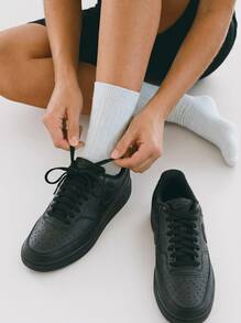 Nike Court Vision 女式运动鞋 黑色/黑色 CD5434-003 - 黑色/黑色 - 查看 1