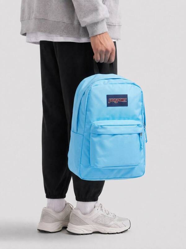 JanSport Outdoor Sports Bags Waterproof Durable Zippered School Travel Sports Blue EK0A5BAG-5E31