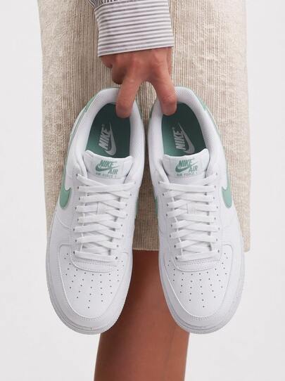 Nike Air Force 1 Women's Casual Athletic Shoes Heritage Flexible Rubber Outsole Office School Daily White DV3808-112