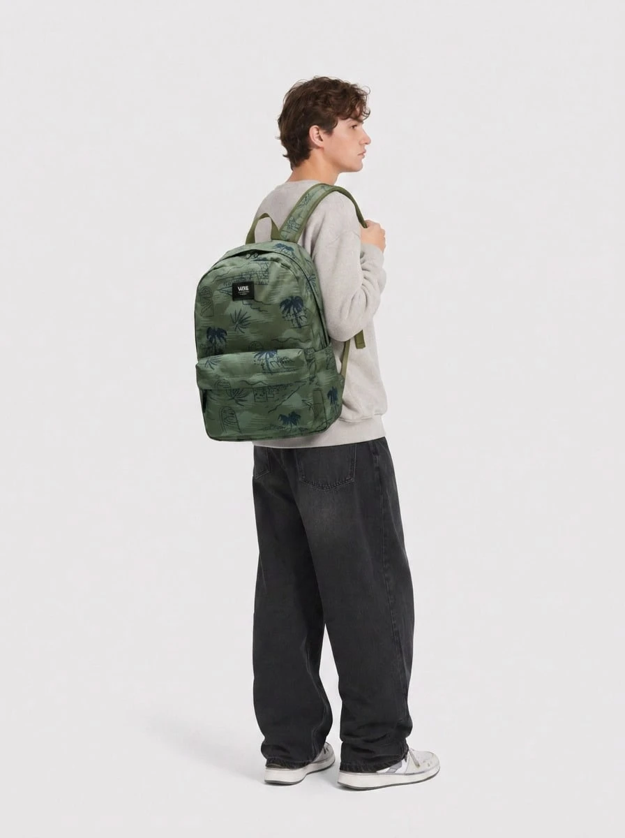 Vans Old Skool H2o Unisex Sport Backpack Olive Green - Green - View 1