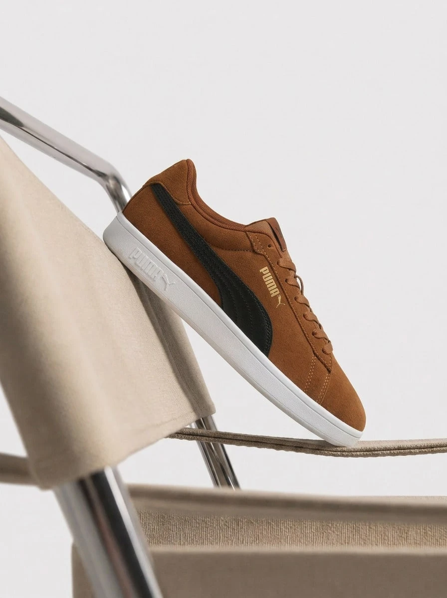 Puma Smash 3.0 Sneakers Brown 390984 - Brown Black - View 1