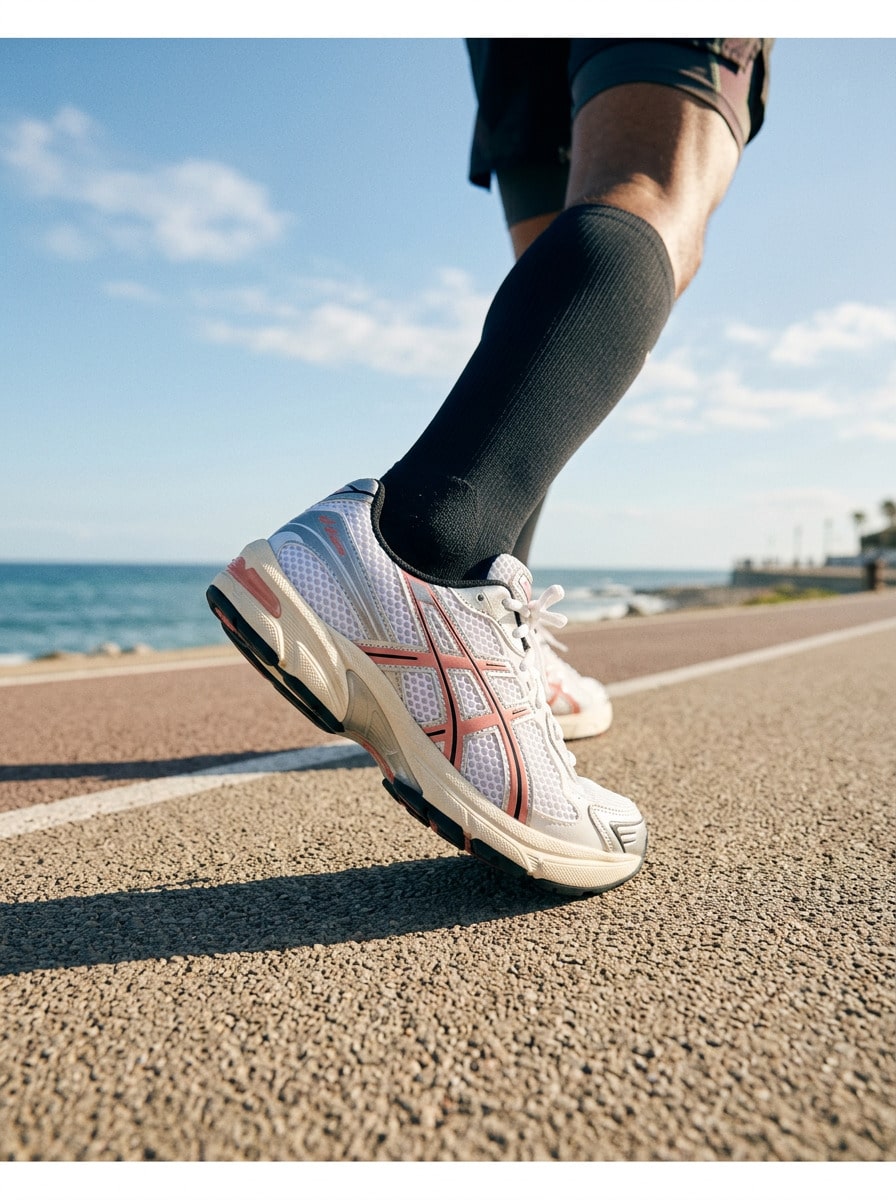 Asics GEL-1130 女款運動鞋 網布輕量透氣 柔軟彈性 日常健身 白色 1203A609-102 - 白色 - 查看 1