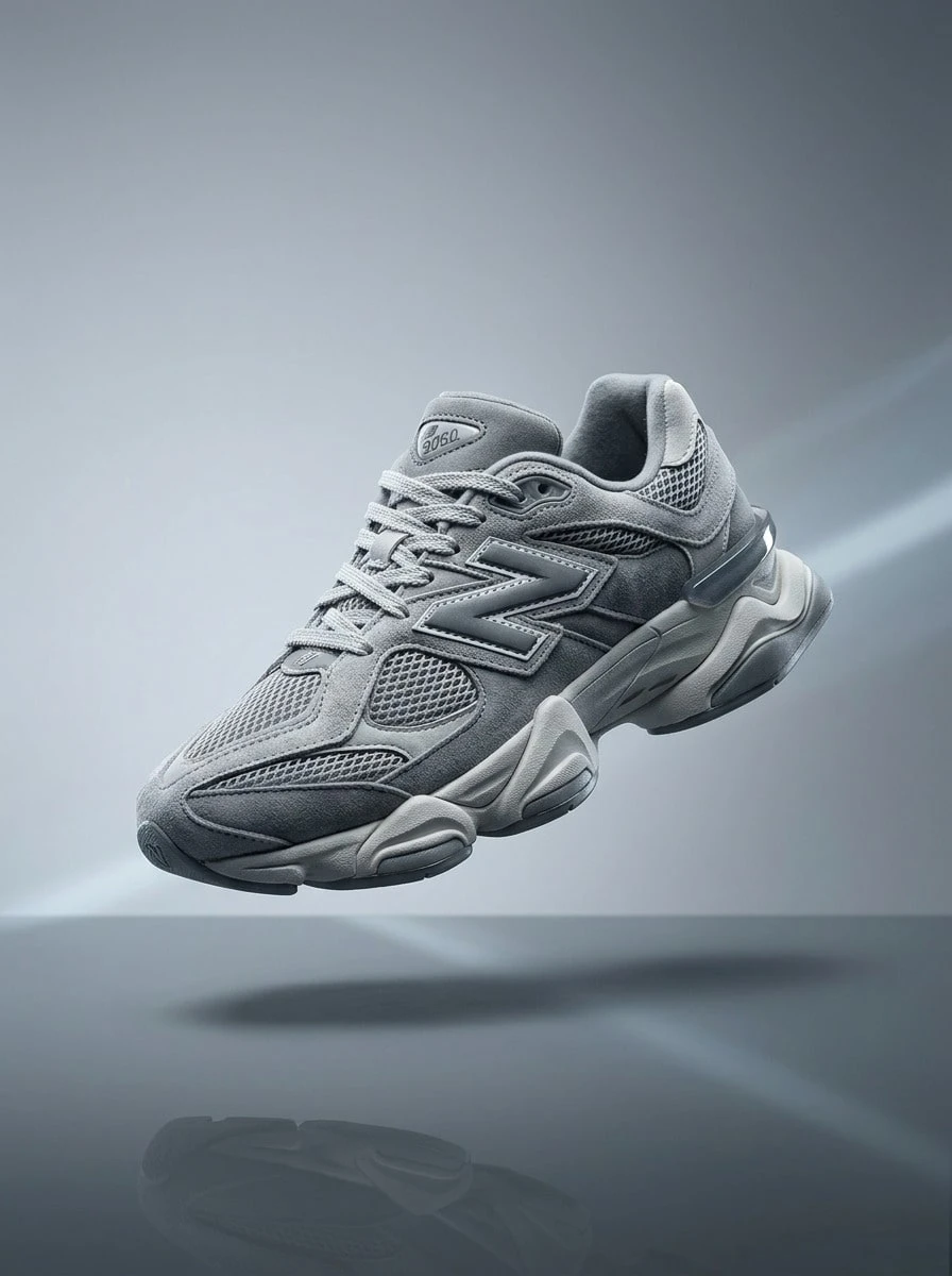 New Balance 男女通用运动鞋,缓震透气,轻便舒适,弹性好,适合运动、户外跑步、日常穿着,灰色,U9060ERD - 灰色 - 查看 1