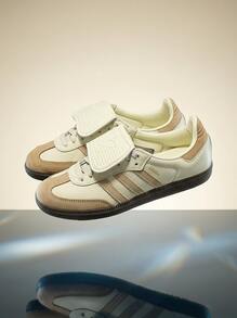 Adidas Samba 女款運動鞋 緩震舒適 百搭戶外慢跑 黑色 JH5706 - 杏色 - 查看 1