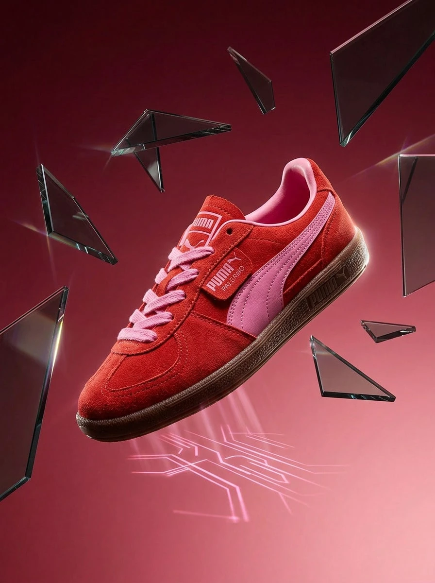 Puma Palermo Td Og 女款運動鞋 透氣百搭日常慢跑鞋 紅色 397643-72 - 紅色 - 查看 1