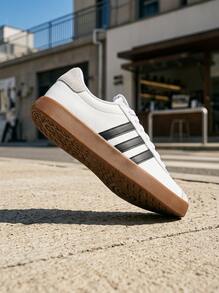 Adidas VL Court 女士休闲鞋 轻便缓震透气舒适厚底logo亲肤百搭撞色日常健身通勤下班休闲旅行约会 白色 ID8797 - 白色 - 查看 1