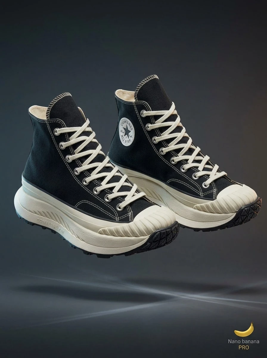 Converse Chuck 70 女款運動鞋 緩震舒適 百搭戶外跑步鞋 黑色 A03277C - BLACK / EGRET - 查看 1