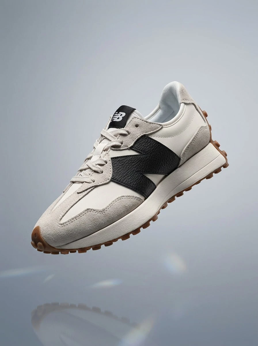 New Balance 327 Hi Og 女款運動鞋,輕量透氣緩震,日常休閒綠色 WS327GD - 月光(121) - 查看 1