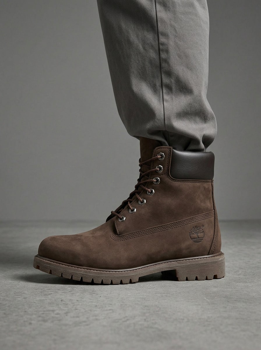 Timberland Giày bốt nam ren chống nước 6 inch thoáng khí thấm hút mồ hôi chống thấm nước ấm áp chống gió nhẹ màu trơn dễ giặt trang trí đa năng ngoài trời hàng ngày màu nâu TB110001 - màu nâu - Xem 1