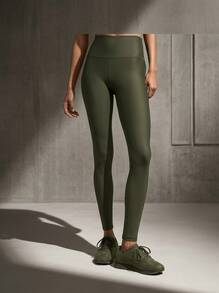 Alo Yoga 中性款運動緊身褲 多功能親膚透氣 日常運動穿搭 橄欖綠 W5766r-OLIVE GREEN - 綠色 - 查看 1