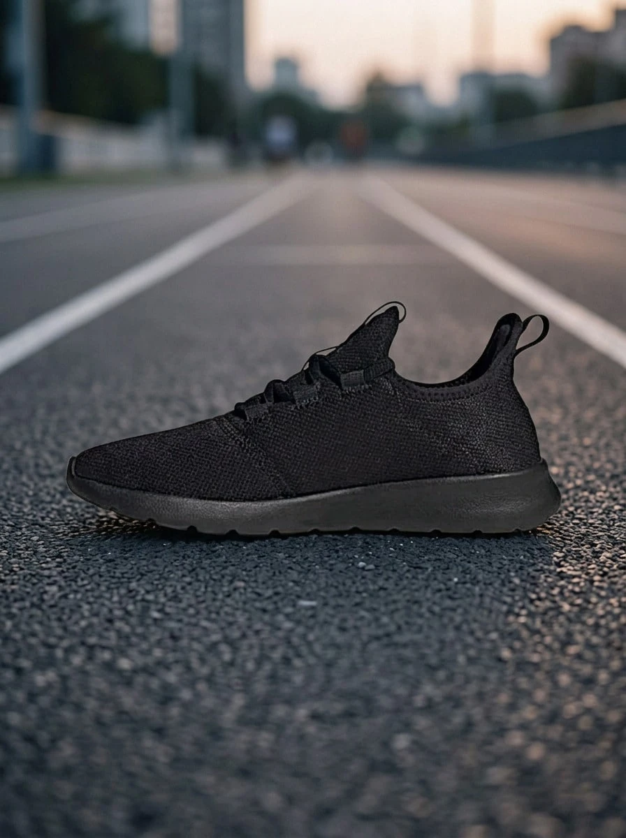 Adidas Td 女款運動鞋,輕量透氣,百搭日常戶外穿著,黑色 H04754 - 黑色 - 查看 1