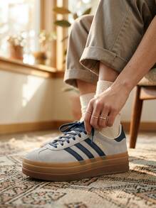 Adidas Gazelle Bold Cream Night 日常使用 - 奶油之夜 - 查看 1