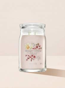 Yankee Candle Pink Cherry & Vanilla Signature Large Jar Candle 567 G - 粉紅櫻桃和香草 - 查看 1