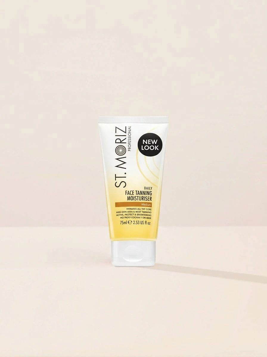 St. Moriz Professional Gradual Face Self Tanning Moisturiser 75 Ml – Self Tanner, Gradual Tanning, For All Skin Types, Sun-Kissed Glow, Aloe Vera, Suitable For Daily Skincare Routine - Clear - View 1