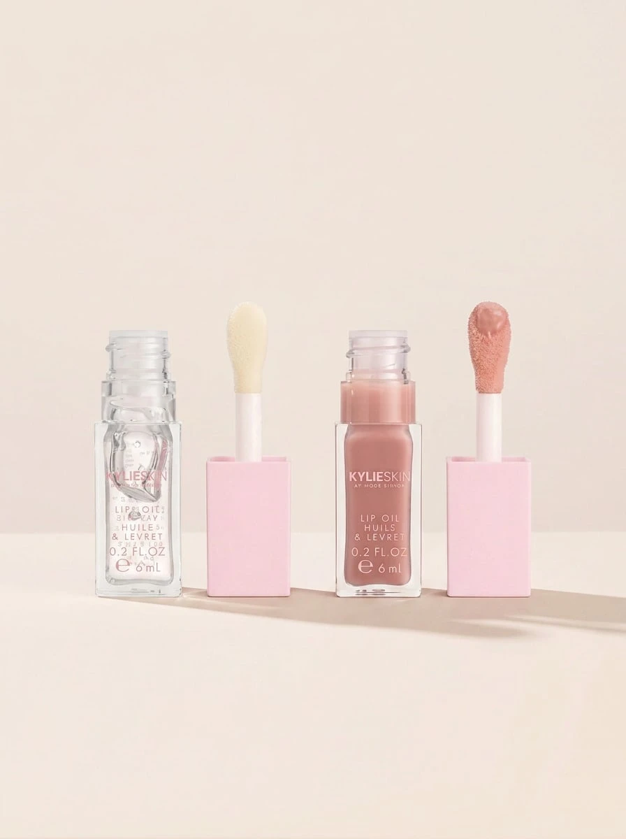 Kylie Cosmetics مجموعة هدايا زيت الشفاه - شفاف - مشاهدة 1
