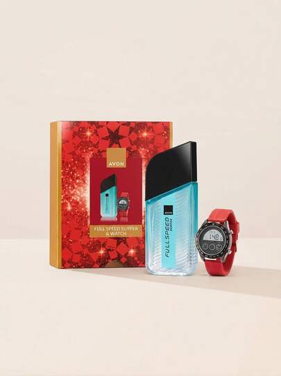 Avon Full Speed Surfer Eau De Toilette 75 Ml & Watch Gift Set