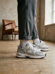 New Balance 530 女款運動鞋 舒適百搭耐穿 訓練運動鞋 黑色 MR530CK - 灰色 - 查看 1