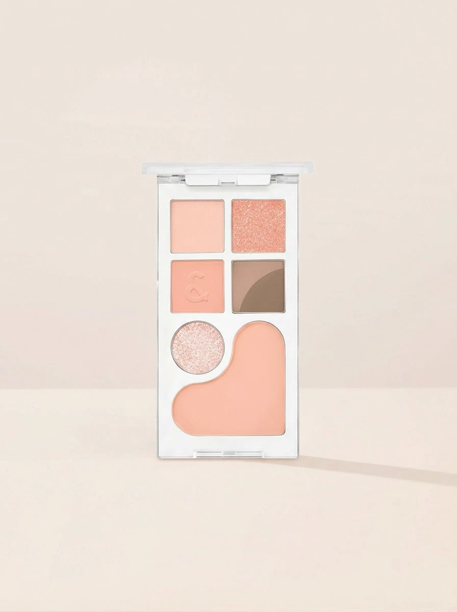 Rom&nd Bare Layer Eyeshadow Palette 01 Apricot Mood 14 G – Eyeshadow Palette, Blendable, For Women, Apricot, Suitable For Daily Makeup Routine - 01 Apricot Mood - View 1