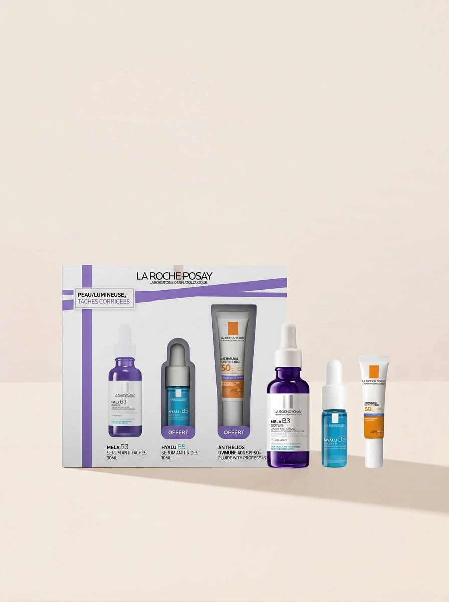La Roche-Posay Mela B3 Skincare Gift Set – Skincare Set, Dark Spot Correction, For Sensitive Skin, Niacinamide, Suitable For Daily Skincare Routine - 白色 - 查看 1