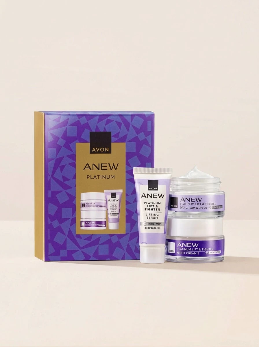 Avon Anew Platinum Skincare Minis Pack – Skincare Set, Lifting, For Mature Skin, Protinol, Suitable For Daily Routine - Multicolor - View 1