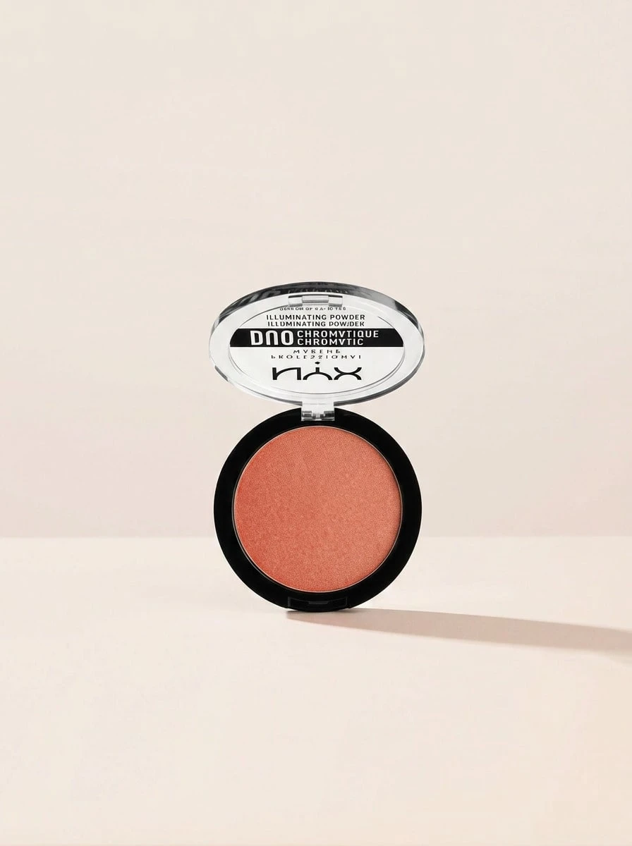 NYX Duo Chromatic Illuminating Powder 05 Synthetica 6 G – Highlighter, Illuminating, For Makeup Enthusiasts, Synthetica, Light-Reflecting Pigments, Suitable For Daily Makeup Routine - Pink - View 1