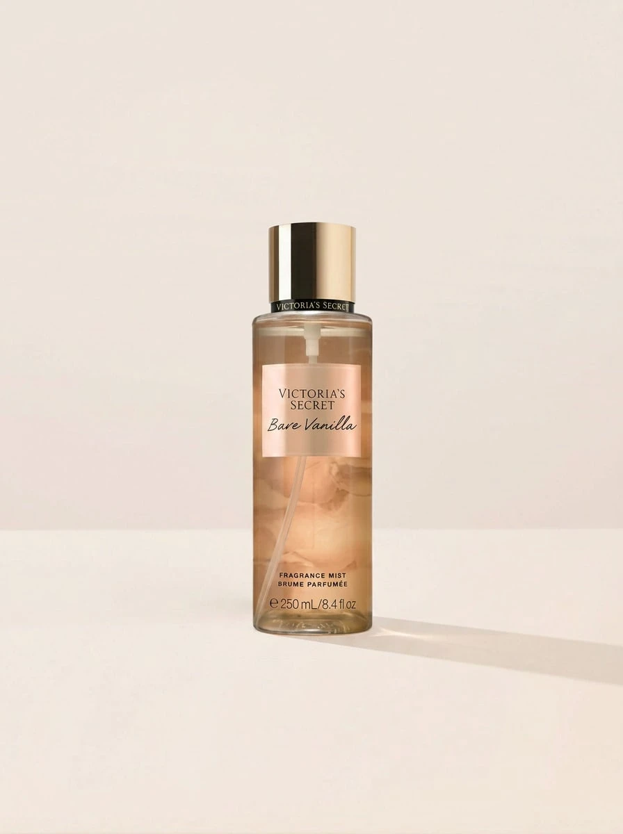 Victoria's Secret Bare Vanilla Body Mist 250 ml – Sweet Whipped Vanilla And Soft Cashmere Fragrance, Long Lasting Body Spray For Women, Ideal For Daily Wear And Post-Shower, Warm Scent For Romantic Occasions, Premium Beauty Gift - Bare Vanilla - Ver 1