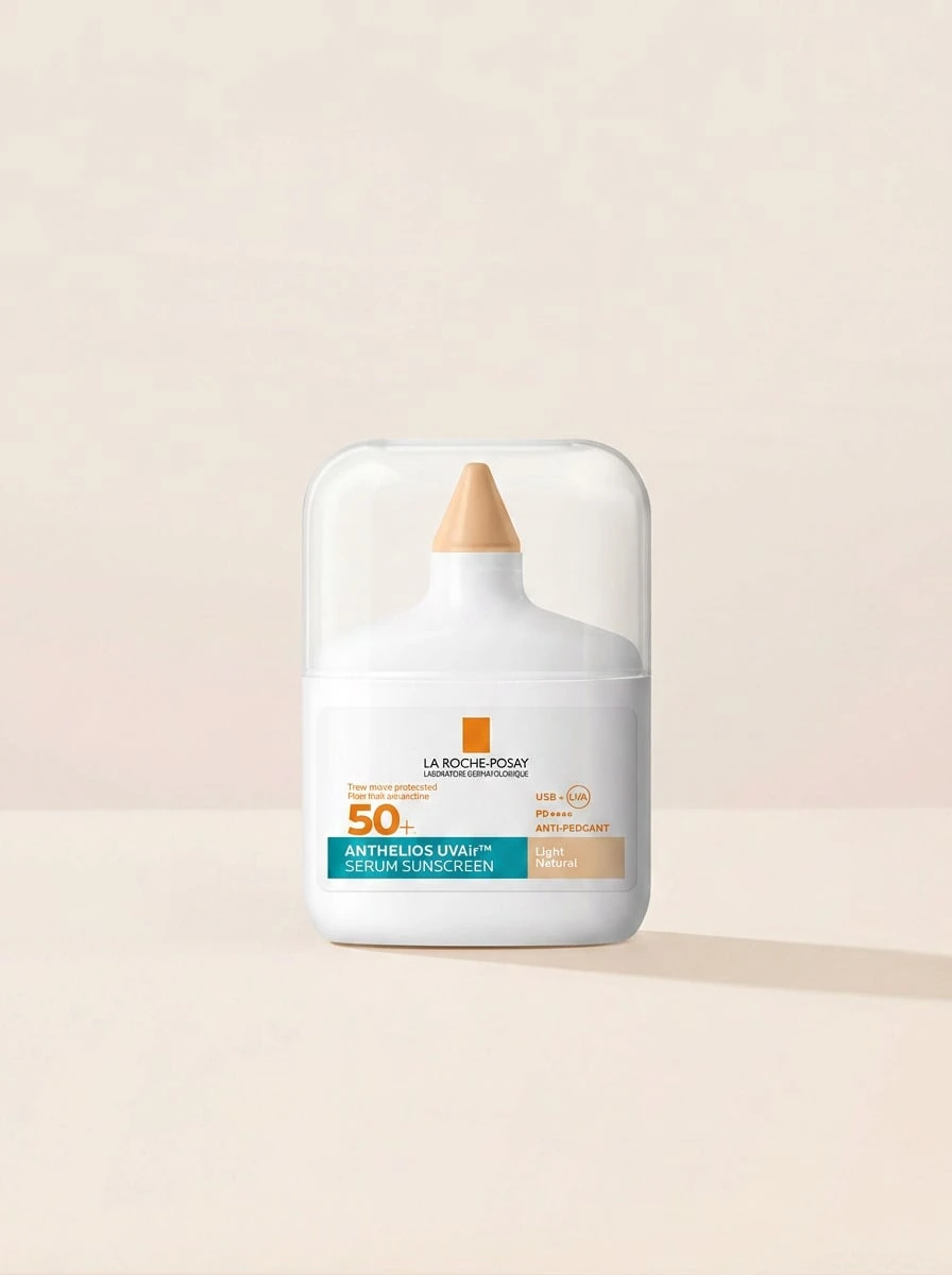 La Roche-Posay Anthelios UVAir Serum Sunscreen SPF50+ Light Natural 50 Ml – Sunscreen Serum, High UVA/UVB Protection, For Sensitive Skin, Light, Antioxidants, Suitable For Morning Skincare Routine - light - View 1
