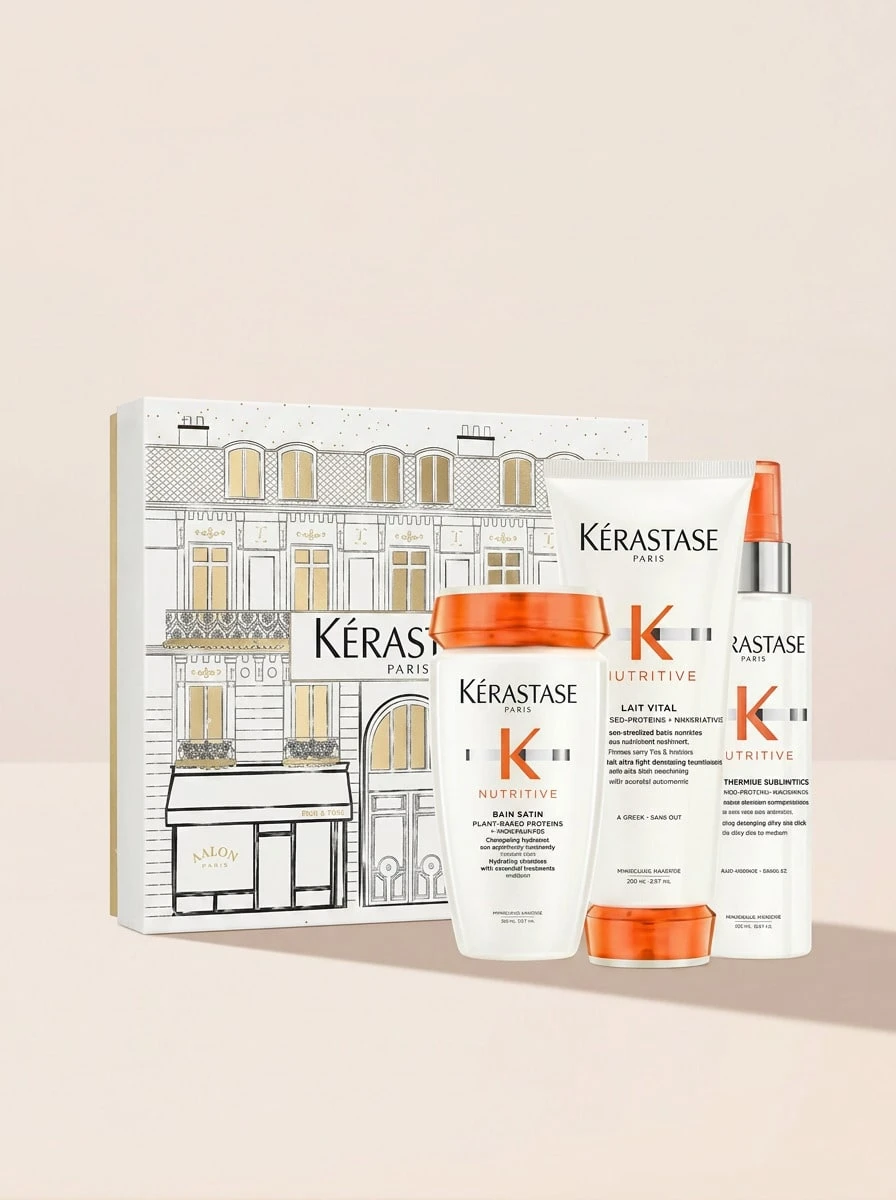 Kérastase Nutritive Nourishing Hair Care Gift Set – Hair Care Set, Nourishing, For Dry Hair, Floral And Citrus Notes, Plant-Based Proteins, Suitable For Daily Hair Routine - 白色 - 查看 1