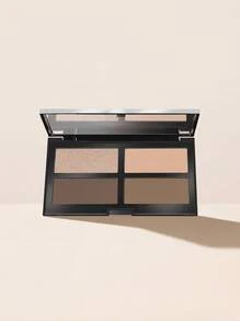 Pupa READY4SELFIE Contouring & Strobing Powder Palette 003 Dark Skin 17.5 G – Contour Palette, Long-Lasting, For Deep Skin Tones, Deep Shades, Suitable For Daily Makeup Routine - 003 Dark Skin - View 1