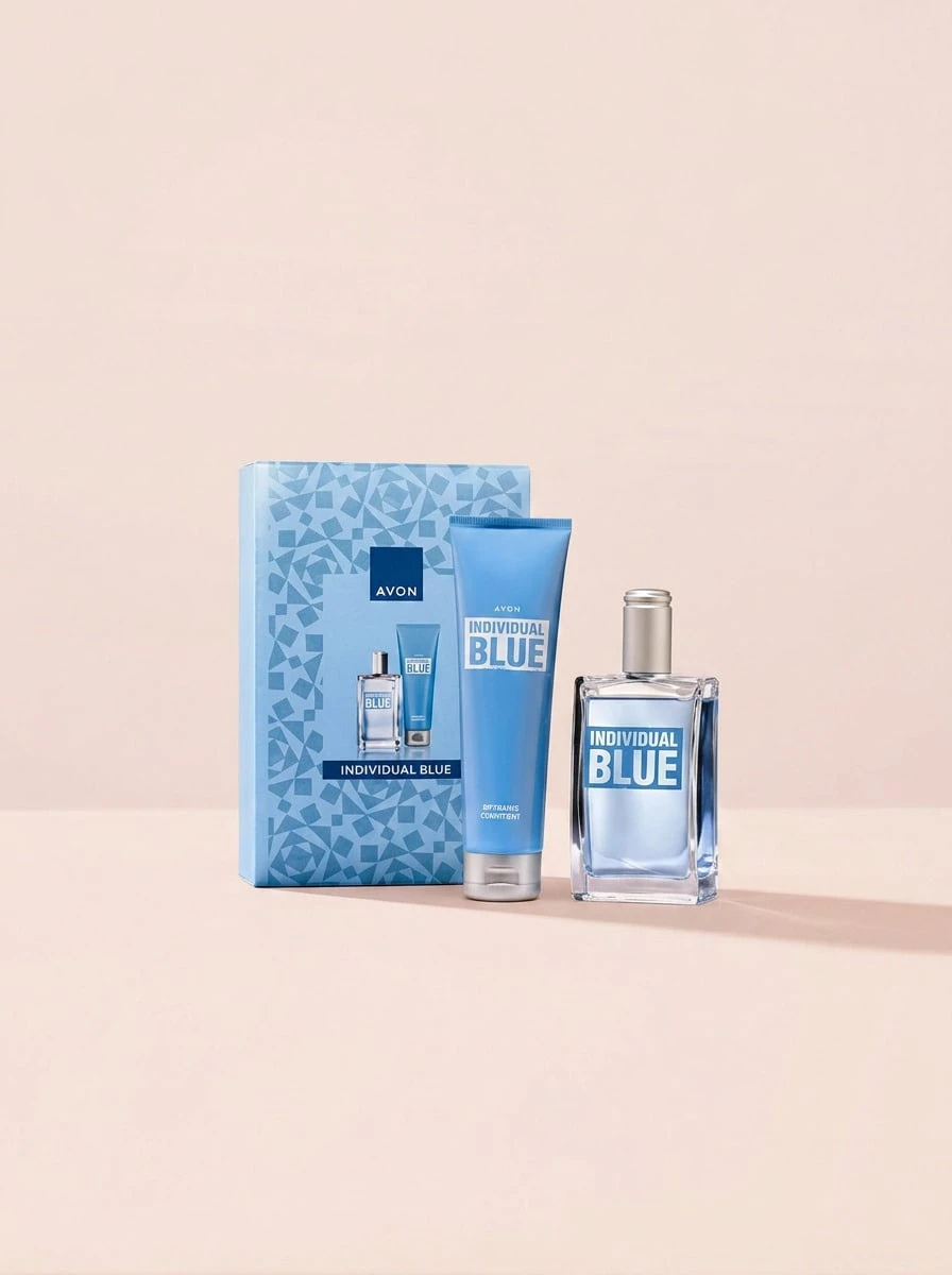 Avon Individual Blue Eau De Toilette 100 Ml Gift Set – Fragrance Set, Long-Lasting, For Men, Fresh, Blue, Suitable For Gifting - EDT - View 1