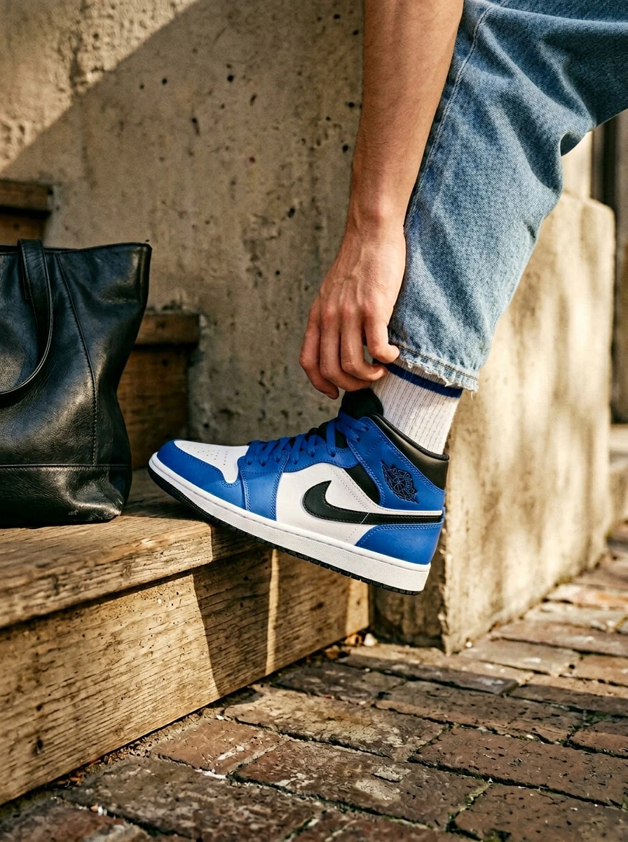 Jordan Air Jordan 1 Mid 男款運動鞋 柔軟彈性輕量 運動校園風 黑色 DQ8426-402 - 皇家遊戲 - 查看 1