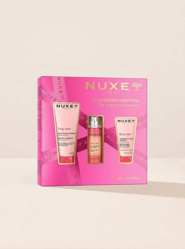 Nuxe The Very Rose Essentials Skincare Gift Set – Skincare Kit, Soothing, For Women, Rose, Pink, Rose Floral Water, Suitable For Daily Beauty Routine