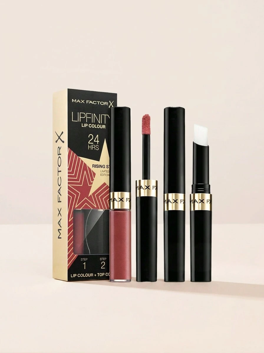 Max Factor Lipfinity Rising Stars Liquid Lipstick 90 Duo Set - 90 Starstruck - Ver 1