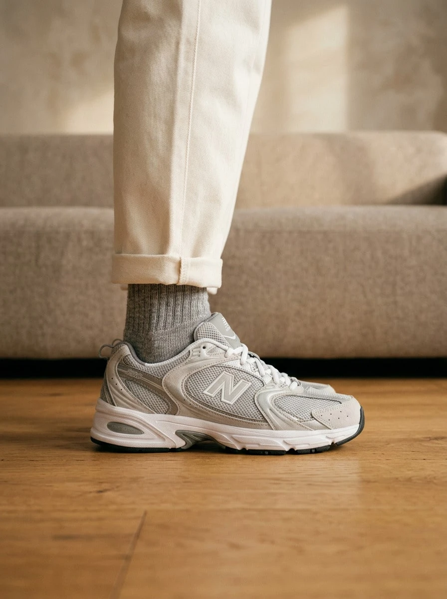New Balance 530 女款運動鞋 舒適百搭耐穿 訓練運動鞋 黑色 MR530CK - 灰色 - 查看 1
