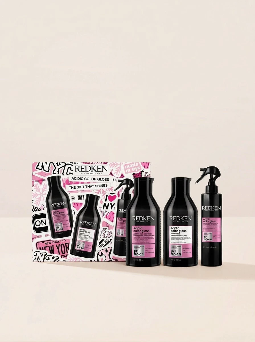Redken Acidic Color Gloss Hair Care Gift Set Set – Hair Care Set, Color Protection, For Women With Color-Treated Hair, Acidic Shine Complex, Suitable For Daily Hair Routine - White - View 1