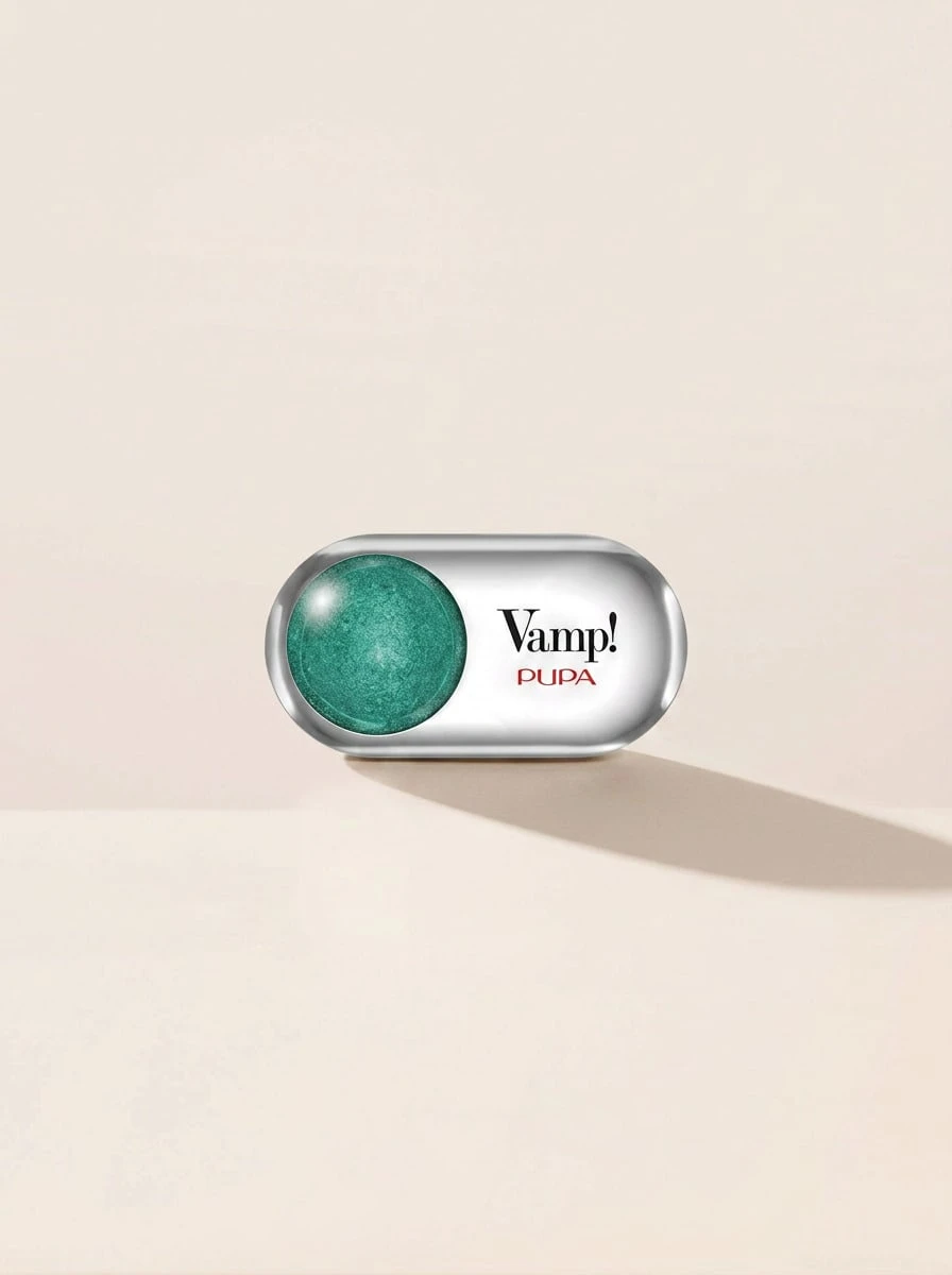 Pupa Vamp! Wet & Dry Eyeshadow 303 True Emerald 1 G – Eyeshadow, Wet And Dry Application, For Makeup Enthusiasts, Emerald , Suitable For Party Makeup - 303 True Emerald - View 1